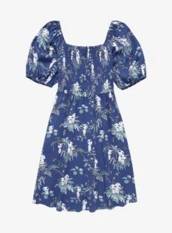 Studio Ghibli Princess Mononoke Kodama Allover Print Smock Dress