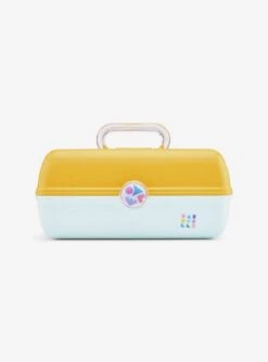 Caboodles On-The-Go Girl Makeup Organizer - Sunset Playground Mustard Over Mint
