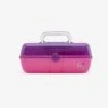 Caboodles Pretty In Petite Retro Graffiti Purple Sparkle Over Pink Sparkle