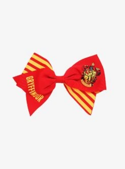 Harry Potter Gryffindor Cheer Bow with House Crest and Lettering