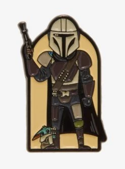 Star Wars The Mandalorian Chibi Mando & Grogu Enamel Pin - BoxLunch Exclusive