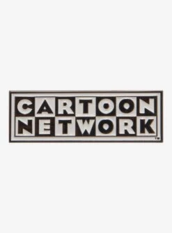 Cartoon Network Logo Enamel Pin - Exclusive Black & White Checkered Design