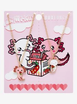 Axolotl Fruit Bestie Necklace Set - BoxLunch Exclusive -BoxLunch Shop 20305512 av2